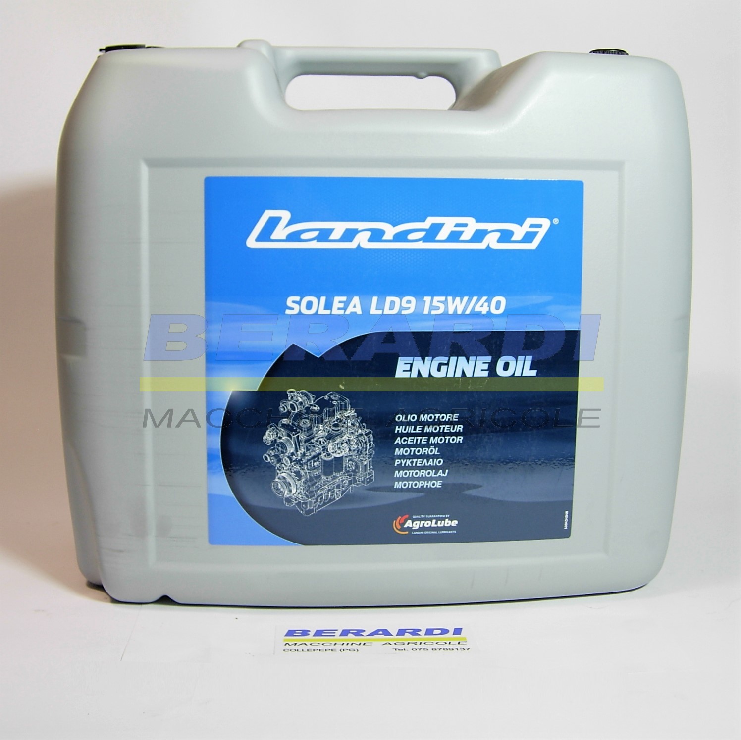 Olio motore SOLEA LD9 15W-40 tanica da 20 lt. – BERARDI MACCHINE AGRICOLE