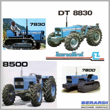 BERARDI MACCHINE AGRICOLE Ricambi LANDINI 8500 LANDINI 8830 CINGOLATI LANDINI C 7800 LANDINI C 7830 Cambio olio e filtri. Tagliando manutenzione ordinaria