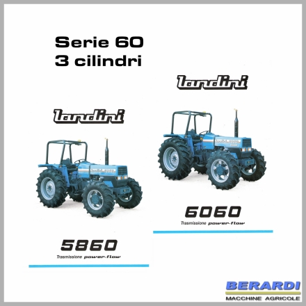 BERARDI MACCHINE AGRICOLE Ricambi LANDINI 5860 LANDINI 6060.  Cambio olio e filtri. Tagliando manutenzione ordinaria